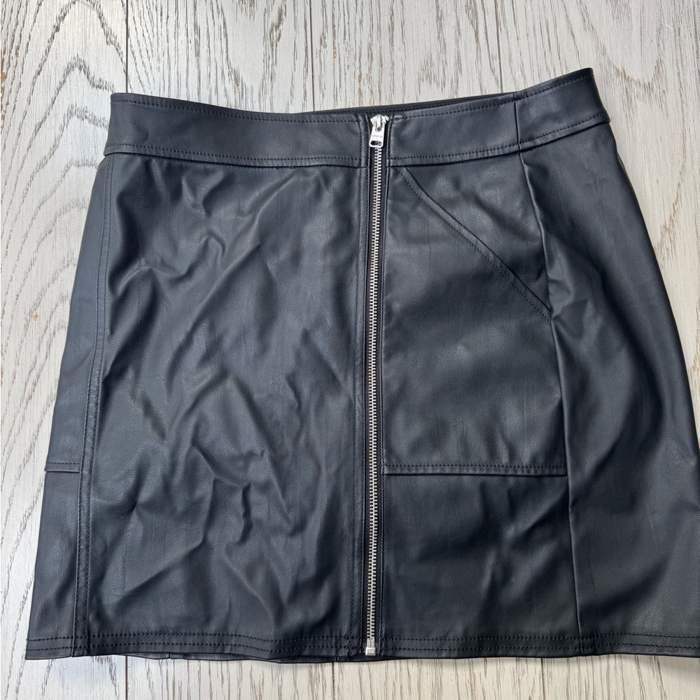 Black Leather Skirt